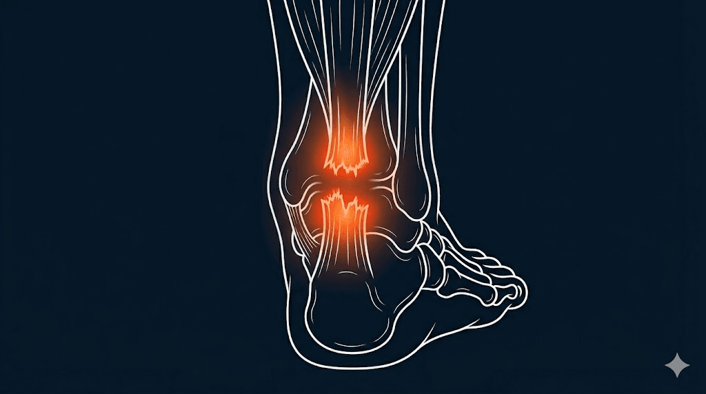 阿基里斯肌腱撕裂衛教示意圖