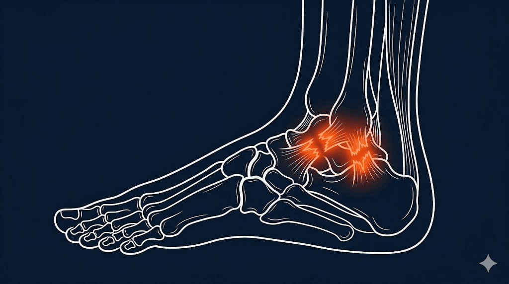 踝關節扭傷衛教示意圖