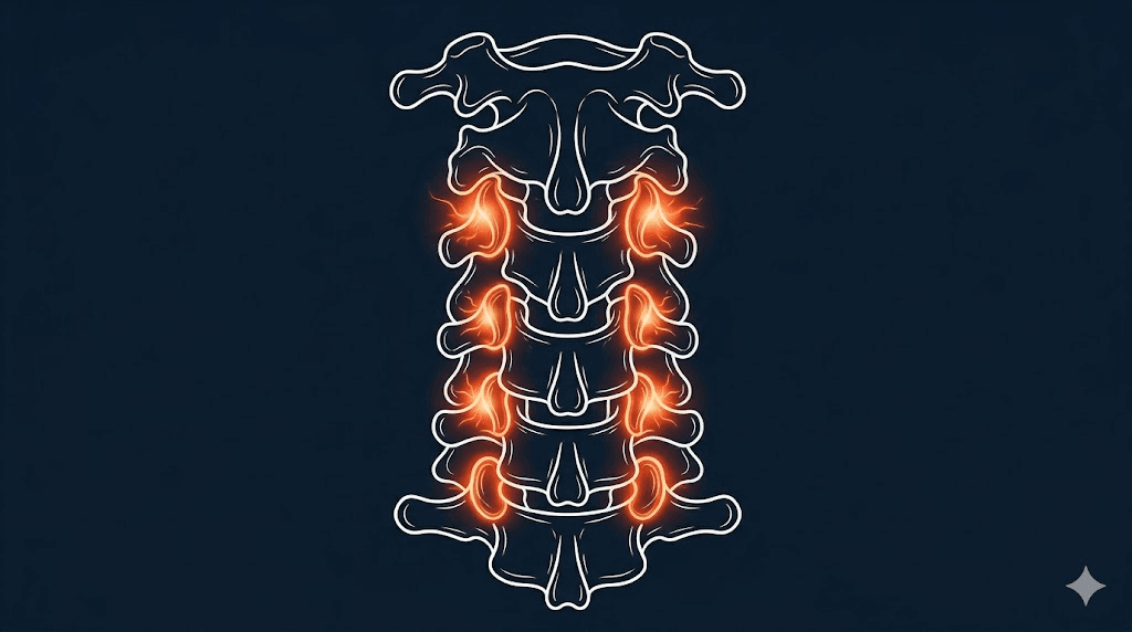 頸椎小面關節炎衛教示意圖