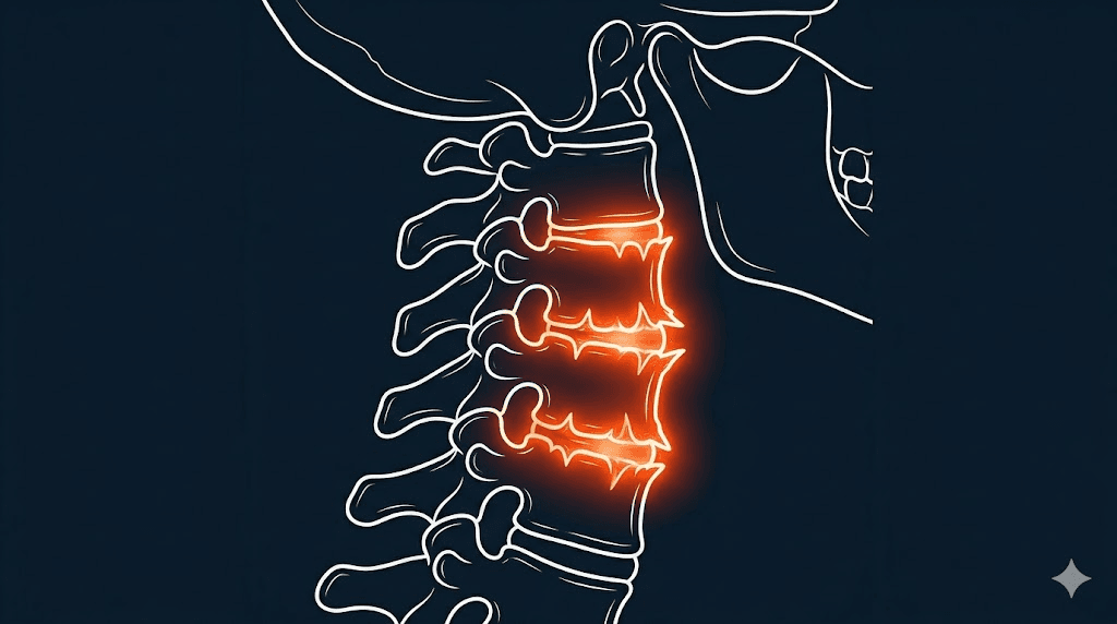 頸椎退化性關節炎衛教示意圖