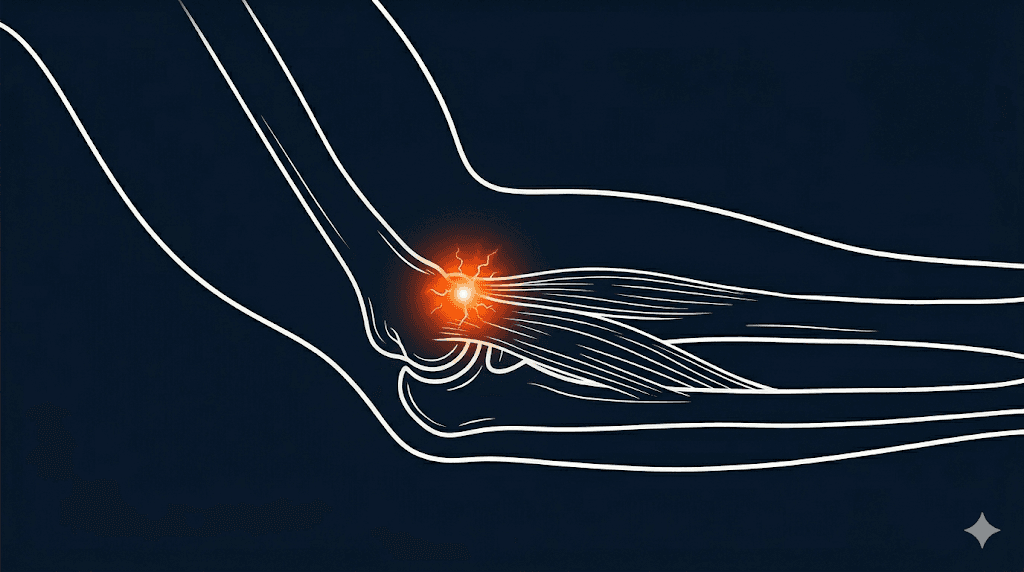 高爾夫球肘衛教示意圖