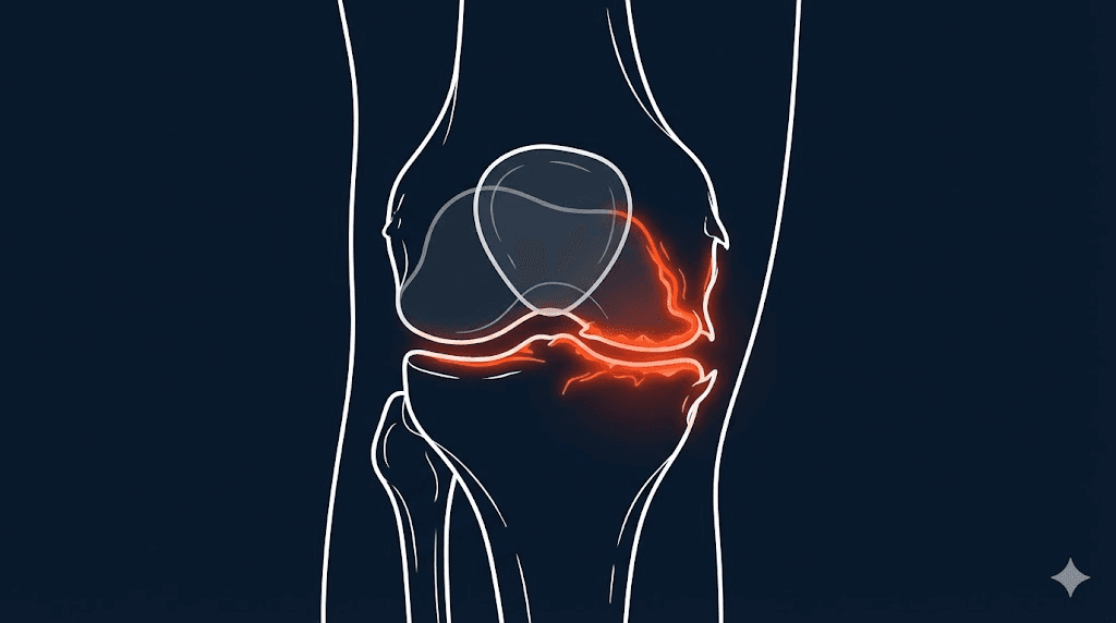 退化性膝關節炎衛教示意圖