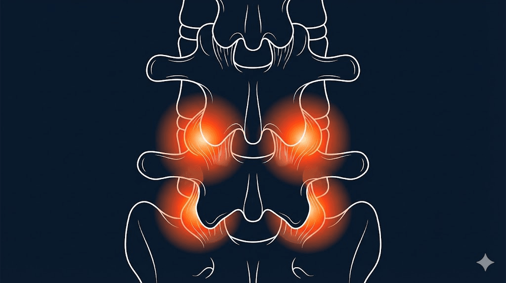 腰椎小面關節炎衛教示意圖