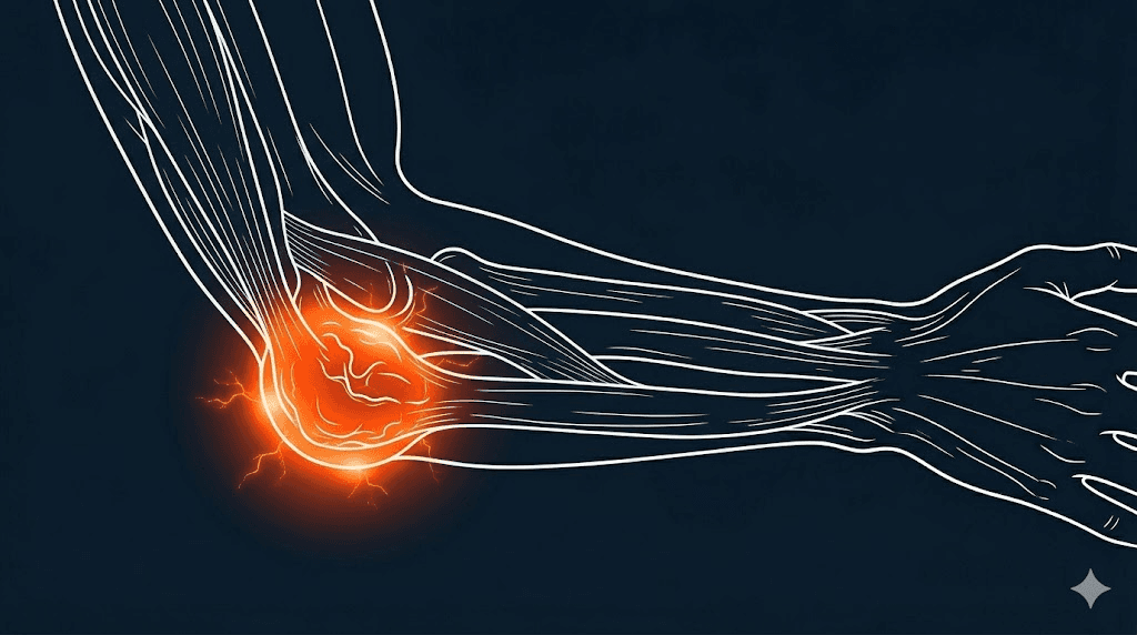 鷹嘴突滑囊炎衛教示意圖