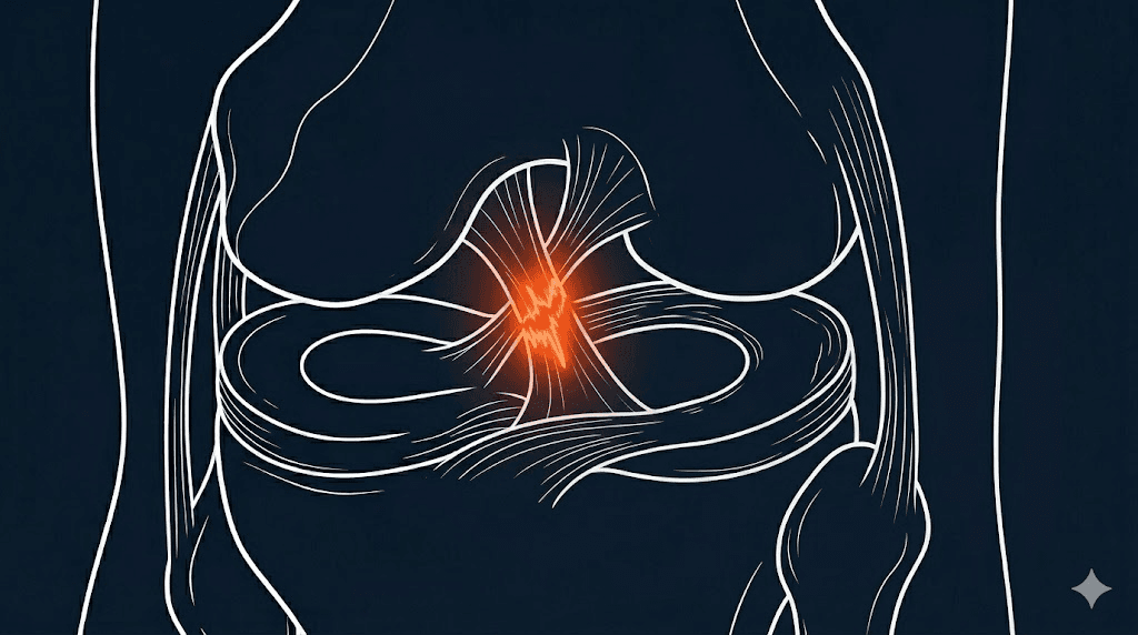 後十字韌帶損傷衛教示意圖