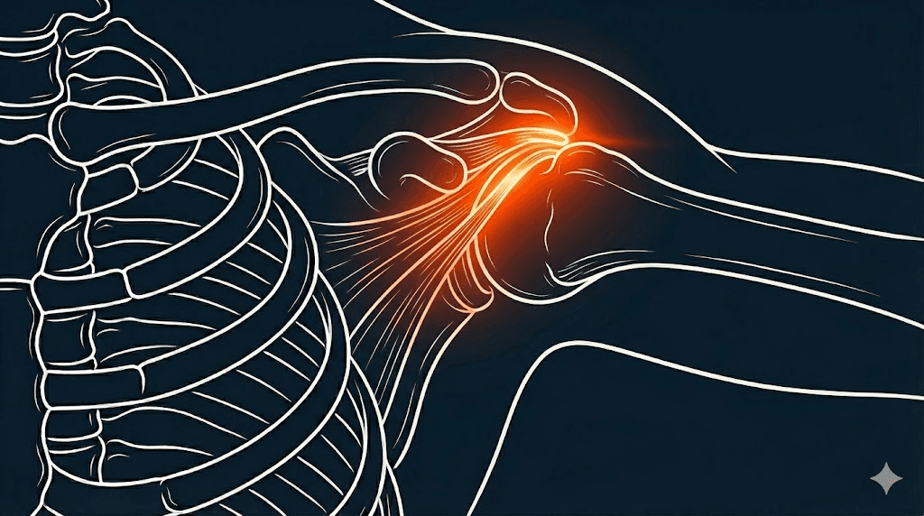肩膀夾擠症候群衛教示意圖